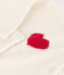 Ensemble en tricot laine et coton motif coeur bébé rouge MARSHMALLOW/blanc CORRIDA