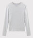 T-shirt col rond iconique en coton Femme