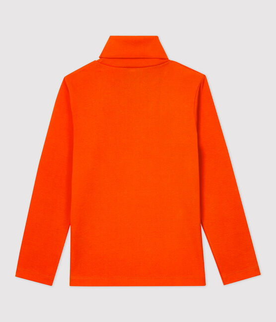 Sous-pull en coton enfant fille / garçon orange CAROTTE