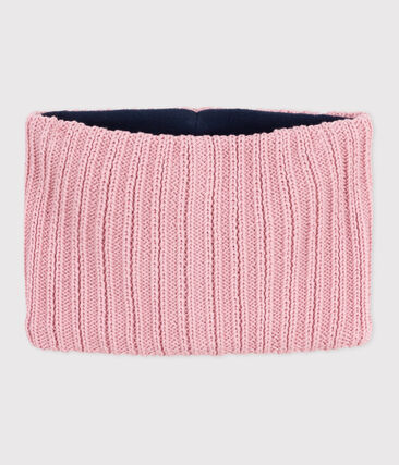 Snood enfant en tricot doublé en polaire