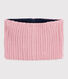 Snood enfant en tricot doublé en polaire