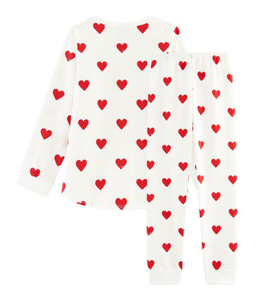 Pyjama Coeur Petite Fille En Molleton Petit Bateau