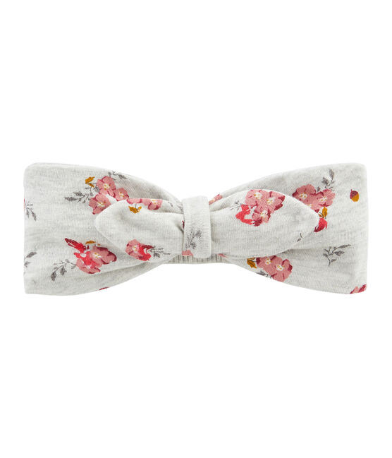 Bandeau bébé fille gris BELUGA/blanc MULTICO
