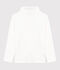 Sous-pull enfant en coton uni blanc