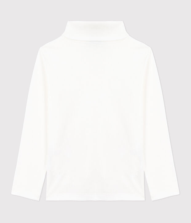 Sous-pull enfant en coton uni blanc