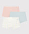 Lot de 3 shorties mini étoiles petite fille en coton biologique variante 1