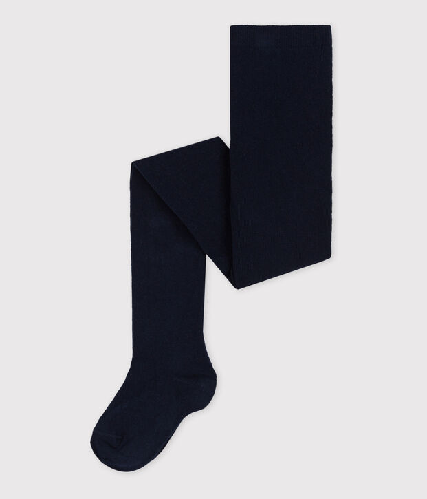 Collant enfant fille bleu marine