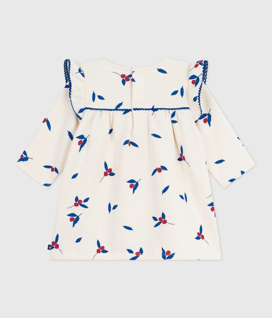 Robe bébé en coton manches longues imprimée baies MILK/ MULTICO