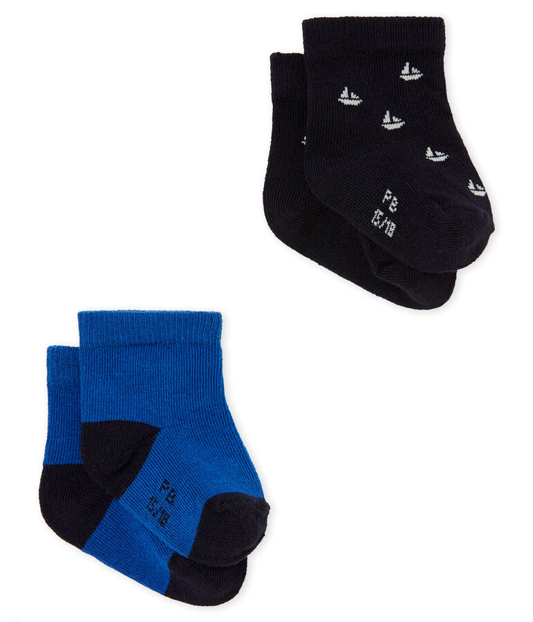 Lot de deux paires de chaussettes b&eacute;b&eacute; gar&ccedil;on variante 1