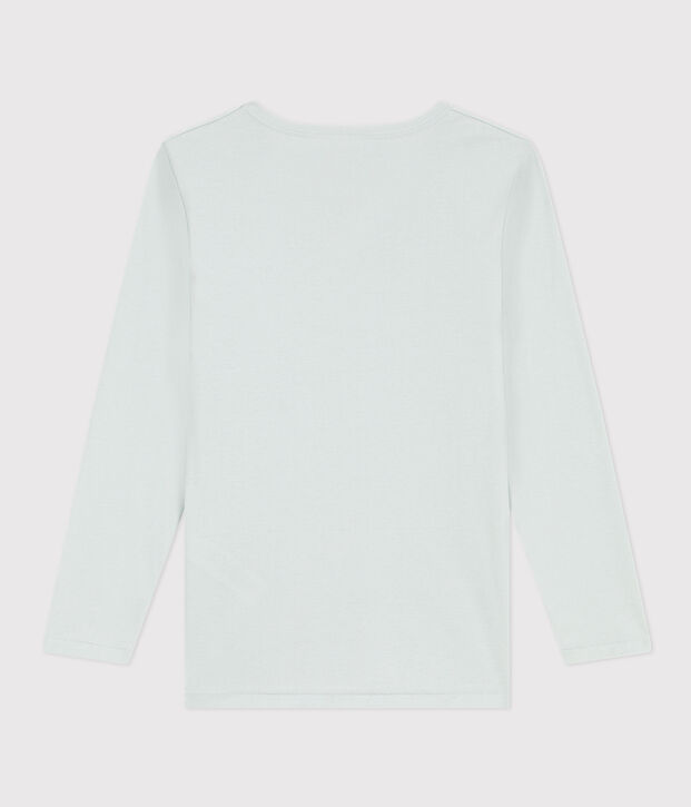 Tee Shirt manches longues en coton bleu