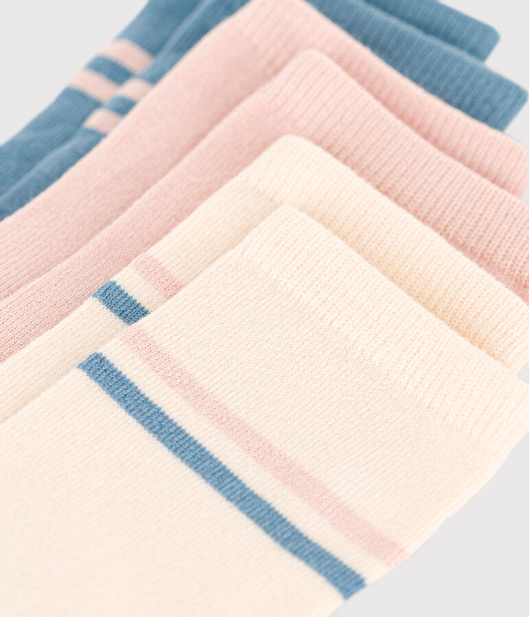 Lot de 3 paires de chaussettes sport enfant gar&ccedil;on-fille multicouleur