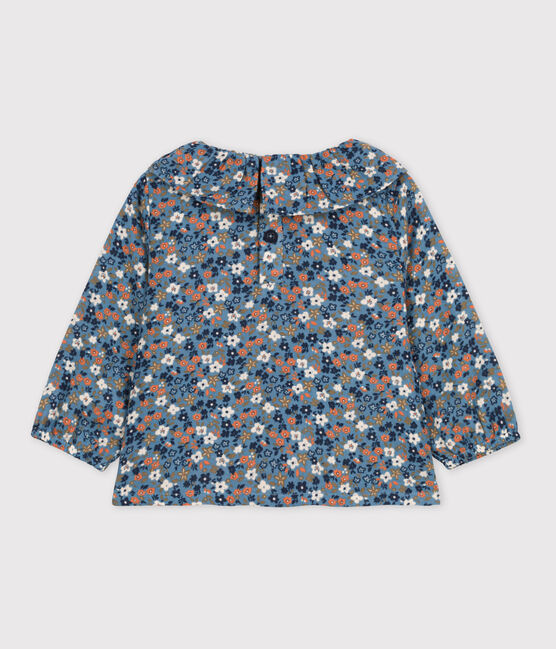Blouse manches longues bébé imprimée en gaze de coton ROVER/ MULTICO