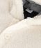 Manteau à capuche bébé ouatiné en sherpa écru MILK