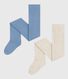 Lot de 2 paires de collants enfant en jersey de coton