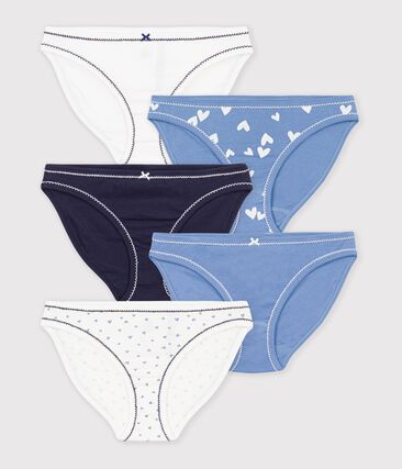 Lot de culottes femme en coton à cœurs