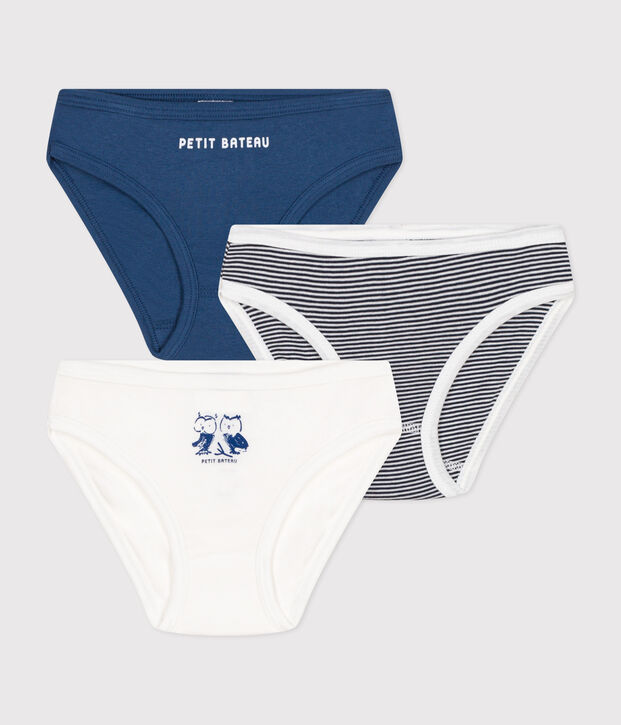 Lot de 3 culottes en coton enfant multicouleur