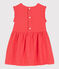 Robe sans manche bébé en lin orange JUPITER