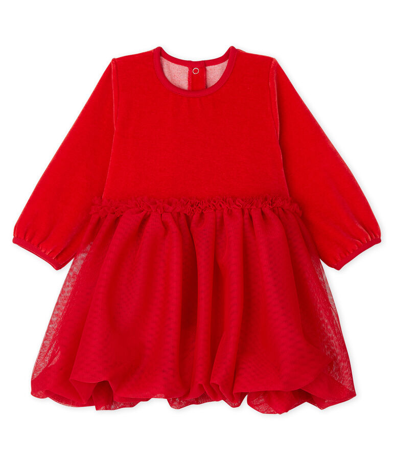 Robe b&eacute;b&eacute; fille rouge