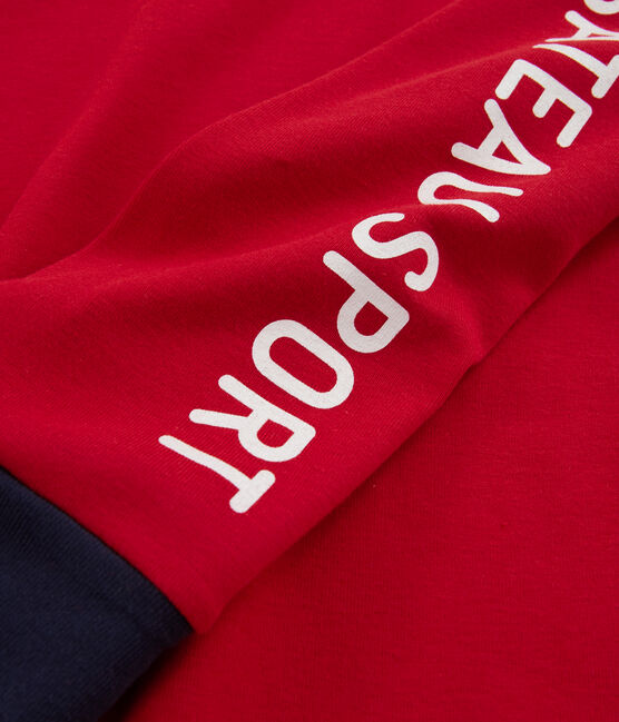 Sweatshirt en côte enfant garçon rouge TERKUIT CN