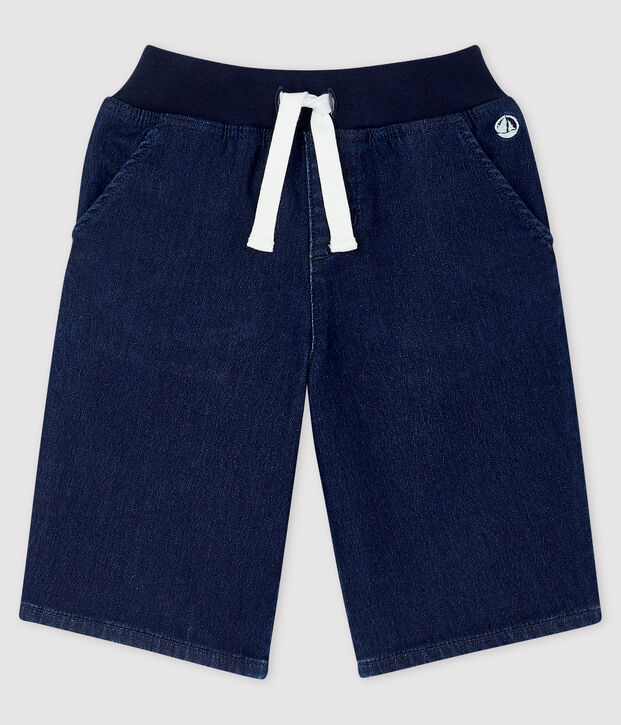 Bermuda enfant gar&ccedil;on bleu
