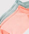 2 paires de chaussettes enfant en coton milleraies variante 1