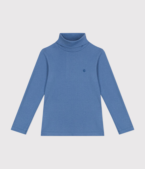 Sous-pull en coton enfant fille / garçon bleu BEACH
