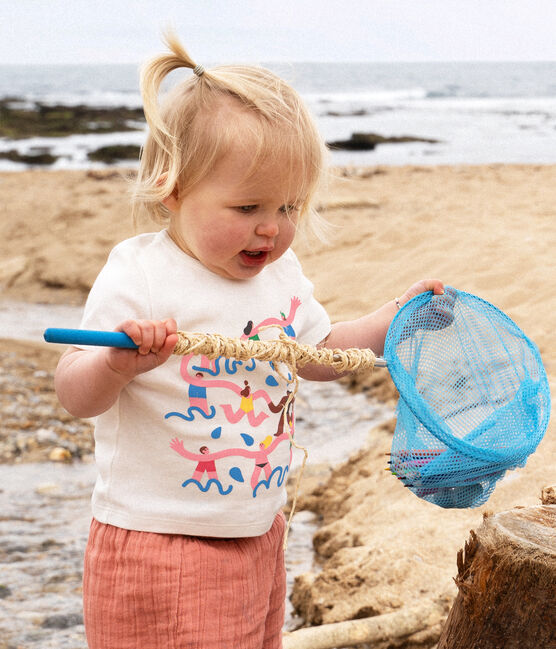 Tee-shirt Bébé Petit Bateau x Water Family blanc MARSHMALLOW