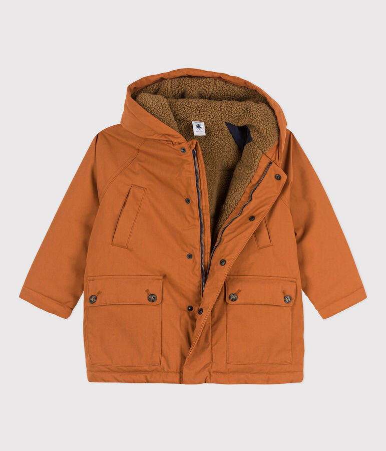 Parka enfant fille / gar&ccedil;on marron ECUREUIL