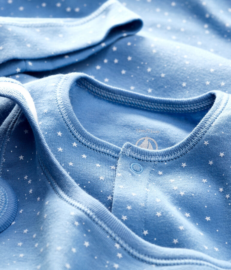 Coffret cadeau naissance petites &eacute;toiles b&eacute;b&eacute; en coton biologique multicouleur