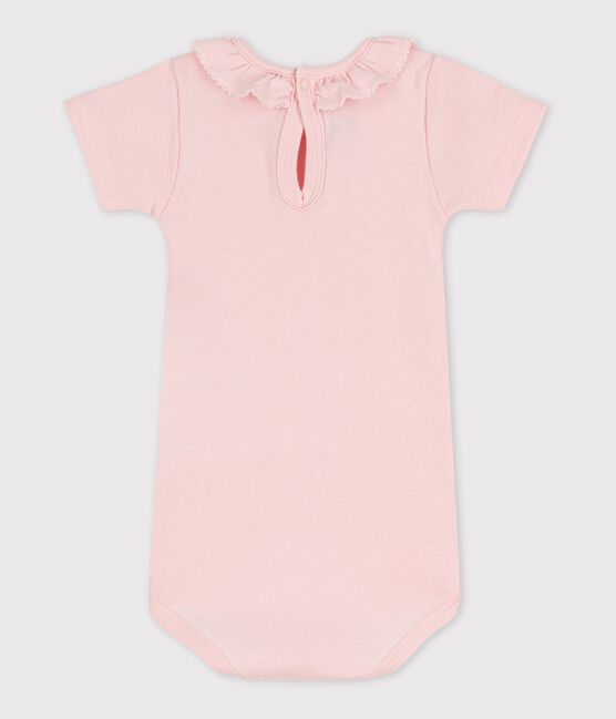 Body manches courtes bébé à collerette rose MINOIS
