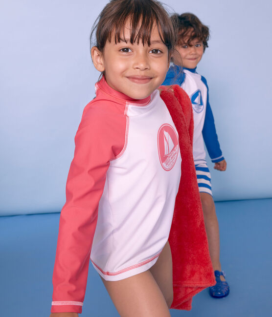 Tee Shirt Protection Solaire Fille Et Garcon Marshmallow Cupcake Petit Bateau