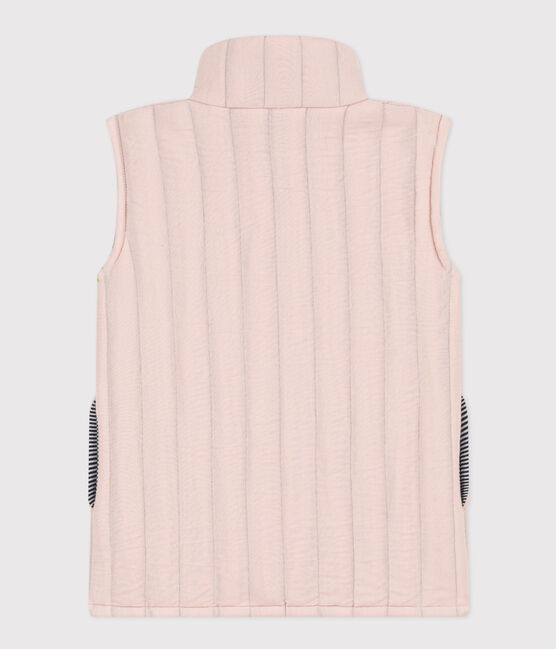 Veste sans manche en tubique enfant fille / garçon rose SALINE