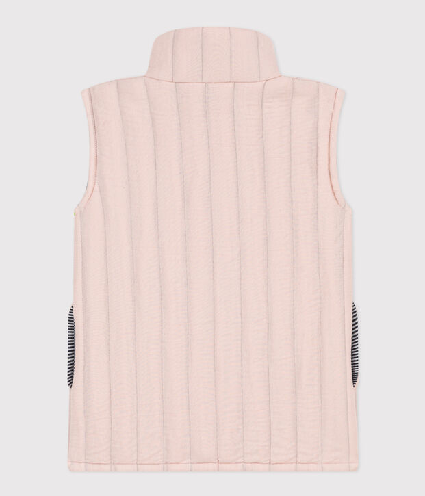 Veste sans manche en tubique enfant fille / gar&ccedil;on rose