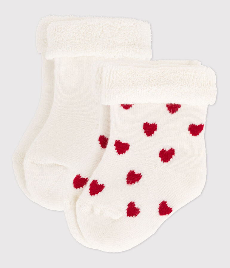Lot de 2 paires de chaussettes b&eacute;b&eacute; en tricot multicouleur