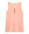 Débardeur femme en lin irisé rose ROSAKO/rose COPPER