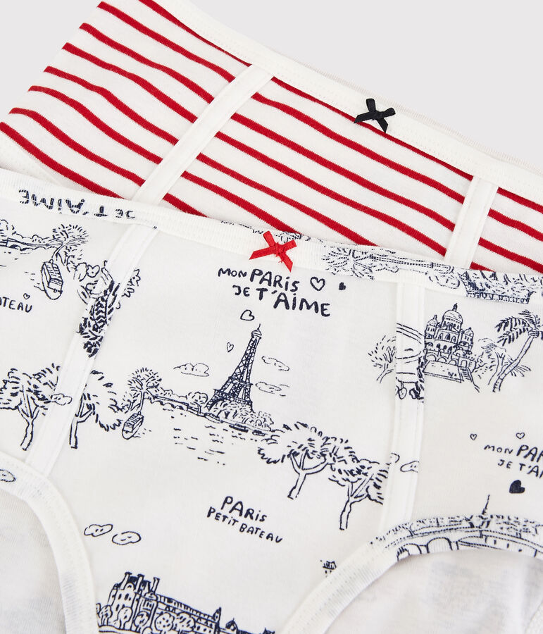 Lot 2 culottes taille haute Femme multicouleur