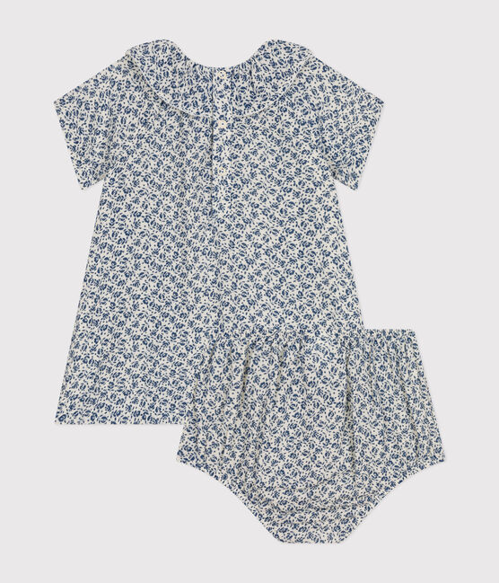 Robe manches courtes et bloomer en gaze de coton bébé AVALANCHE/ INCOGNITO