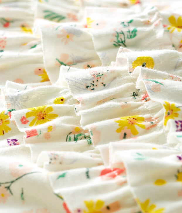 Culotte bloomer b&eacute;b&eacute; fille imprim&eacute;e blanc/multicouleur