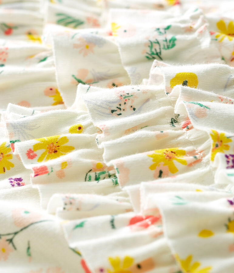 Culotte bloomer b&eacute;b&eacute; fille imprim&eacute;e blanc MARSHMALLOW/blanc MULTICO