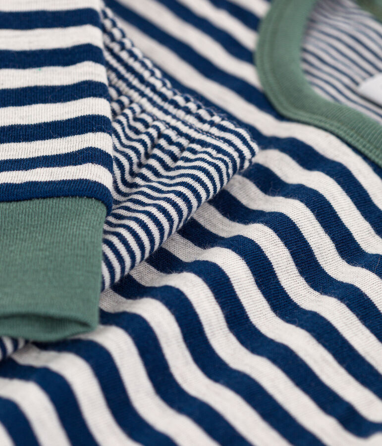 Pyjama milleraies en tubique enfant bleu MEDIEVAL/ MONTELIMAR