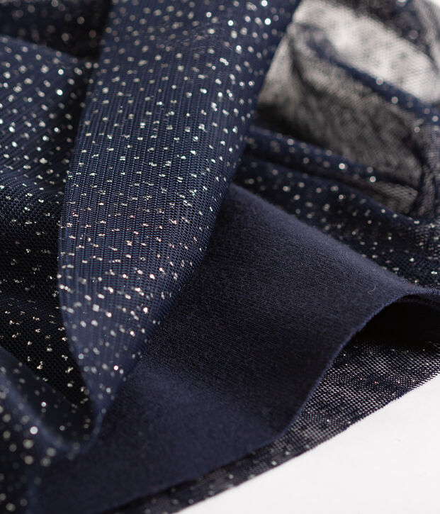 Jupe en tulle enfant fille bleu/gris