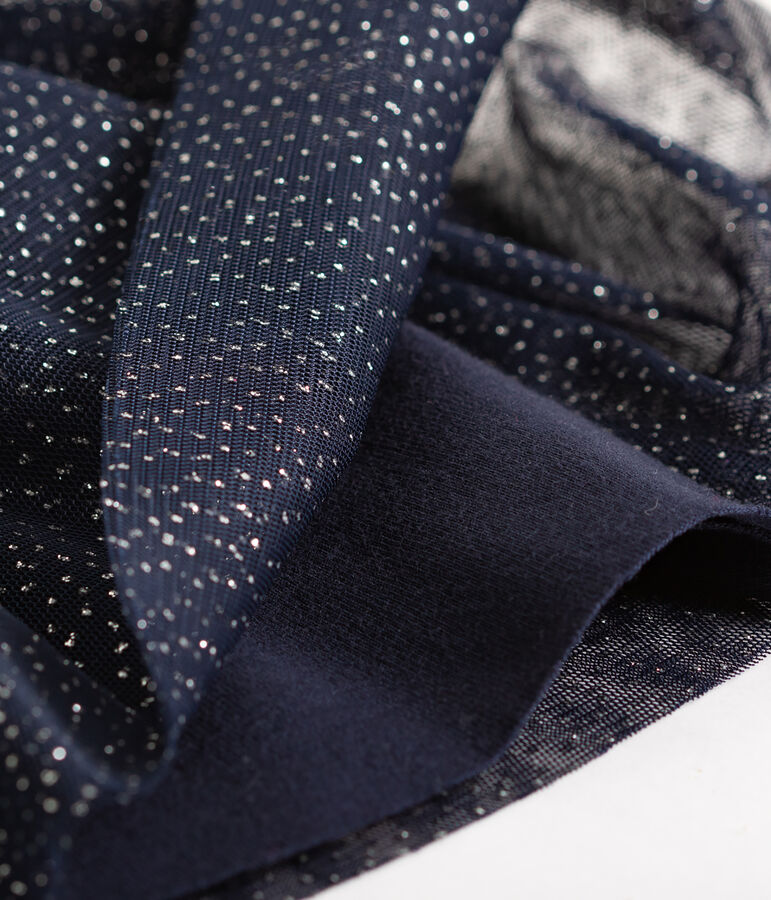 Jupe en tulle enfant fille bleu/gris