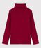 Sous-pull en coton fille rouge SANGRIA