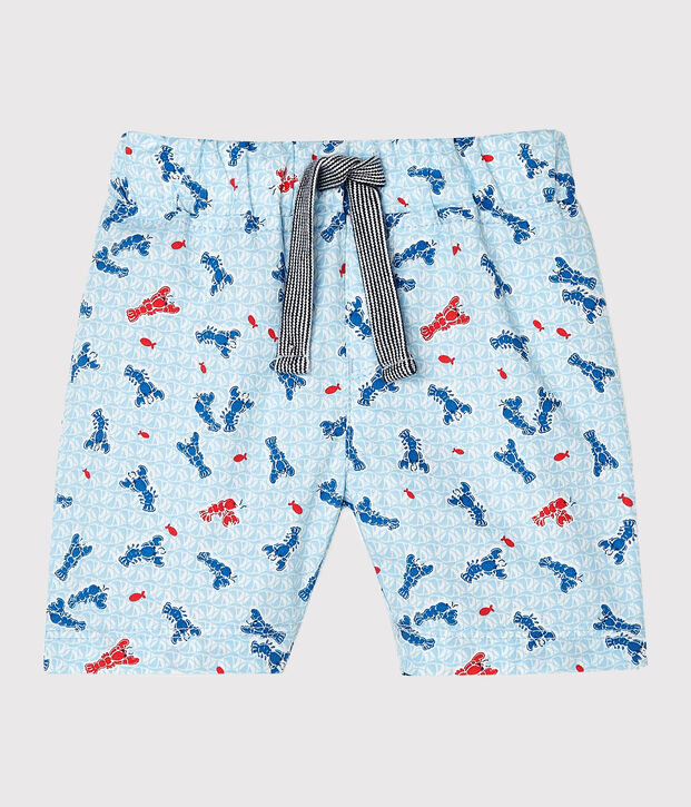 Short imprim&eacute; b&eacute;b&eacute; gar&ccedil;on blanc/multicouleur