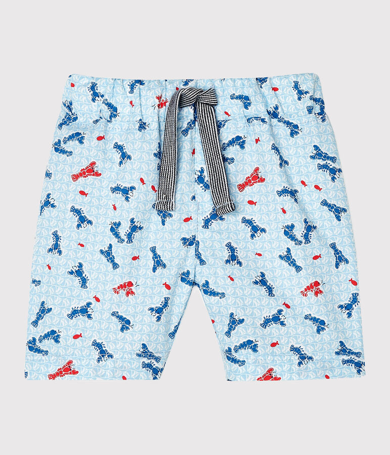 Short imprim&eacute; b&eacute;b&eacute; gar&ccedil;on blanc/multicouleur