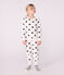 Pyjama enfant en coton éponge imprimé cœurs bleu MILK/ SOIR