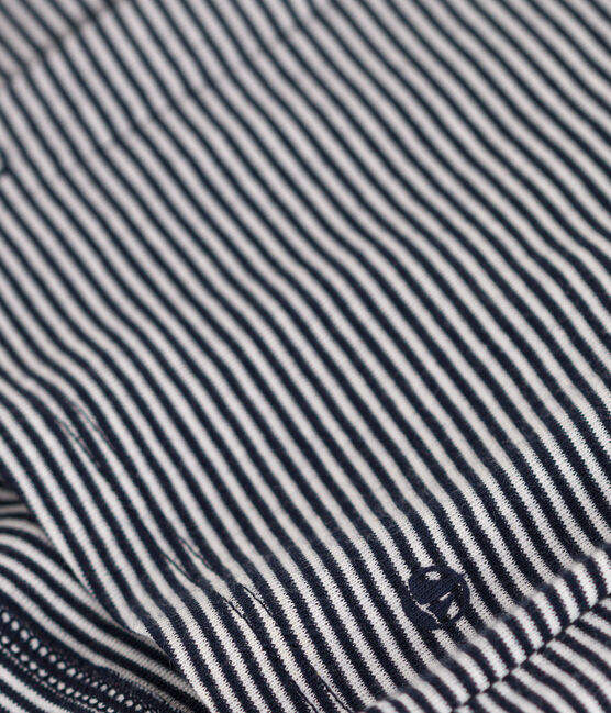 Cardigan en tubique rayé bébé bleu SMOKING/blanc MARSHMALLOW