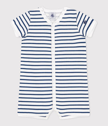 Combicourte bébé en coton rayée