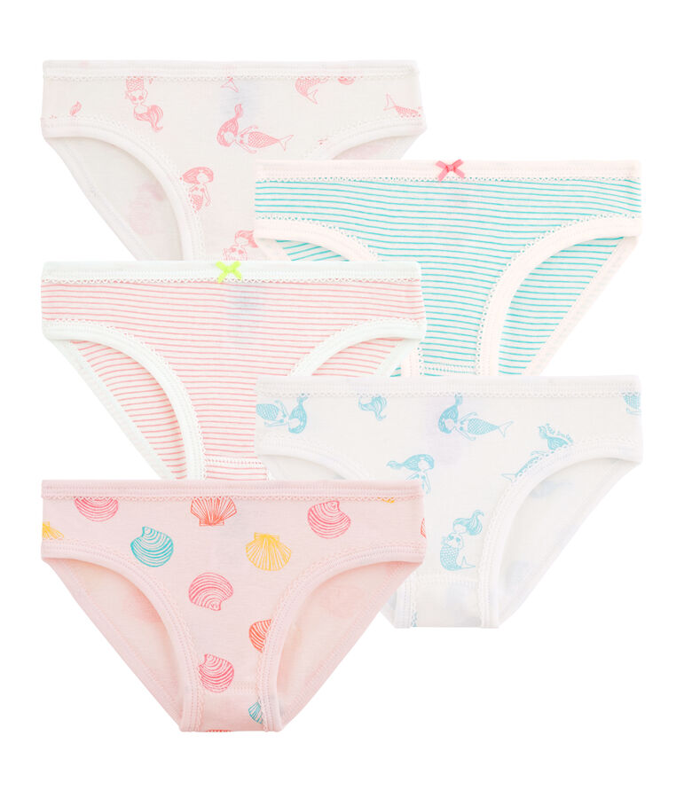 Lot de 5 culottes petite fille multicouleur