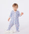 Pyjama bébé en coton fleuri blanc MARSHMALLOW/blanc MULTICO